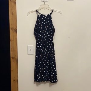 black and white polka dot dress worn once